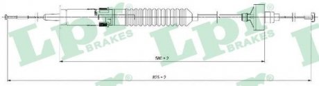Трос зчеплення LPR C0266C (фото 1)