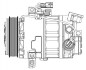 Компрессор кондиционера Nissan X-Trail (T31) (07-) 2.0i LUZAR LCAC 1431 (фото 3)