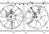 Электровентилятор охлаждения с кожухом (2шт) Lancer (03-) / Outlander (03-) LUZAR LFK 1100 (фото 3)