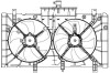 Электровентилятор охлаждения с кожухом (2 вент.) Mazda 6 (GG) (02-) LUZAR LFK 25FA (фото 3)