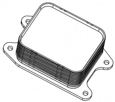 Радиатор масляный Skoda Octavia A7 (13-)/VW Golf VII (12-) 1.2TSi/1.4TSi/1.6i LUZAR LOc 1807