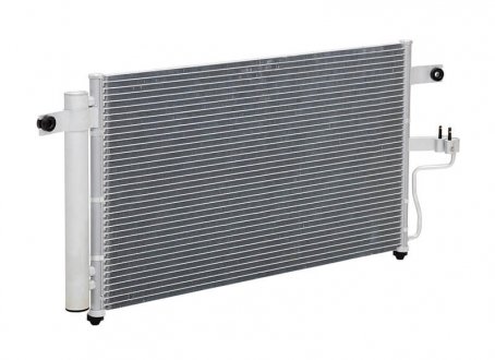 Радиатор кондиционера с ресивером Accent 1.3/1.5/1.6 (99-) АКПП LUZAR LRAC HUAc99250 (фото 1)