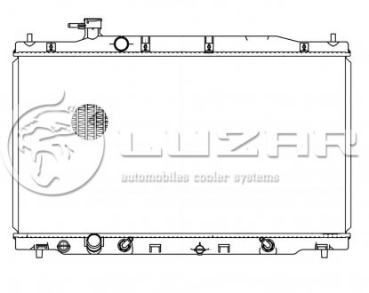 Радиатор охлаждения CRV 2.4 (06-) АКПП/МКПП LUZAR LRc 231ZA