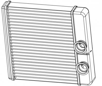 Радиатор отопителя 2190 ГРАНТА (15-) (тип KDAC) (алюм) LUZAR LRh 0194 (фото 1)
