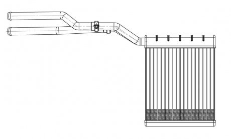 Радиатор отопителя Ford Mondeo (07-) LUZAR LRh 1041 (фото 1)