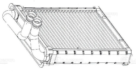 Радиатор отопителя VW Tiguan (08-) (Denso type) LUZAR LRh 18N6