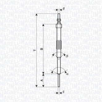 Свічка накалу MAGNETI MARELLI 062900129304