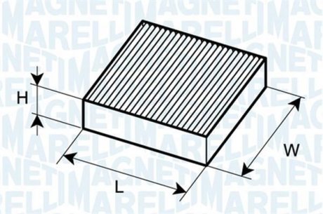 Фільтра салону MAGNETI MARELLI 350203062010