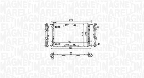 Радіатор системи охолодження MAGNETI MARELLI 350213152100