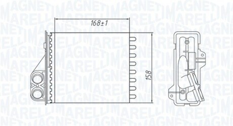 Радіатор пічки MAGNETI MARELLI 350218479000