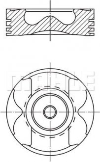 Поршень MAHLE / KNECHT 004 57 03 (фото 1)