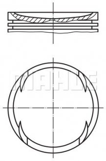 Поршень Fabia/Octavia/Golf IV 1.4 (77.01mm) MAHLE / KNECHT 030 89 02 (фото 1)