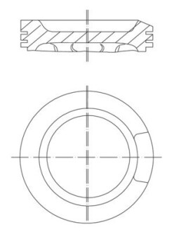 Поршень VW Passat/Audi A3/A4/A6 1.8T 97-05 (81.51mm/+0.5) MAHLE / KNECHT 033 04 02