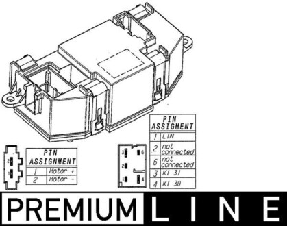 Реостат пічки A4/A5/Q5 1.8-4.2 07- (+AC) MAHLE / KNECHT ABR 56 000P