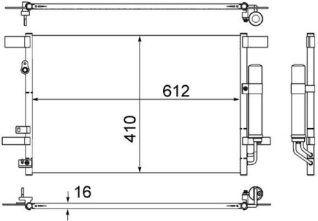 Конденсатор MAHLE / KNECHT AC 557 000S