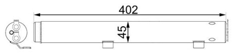 Осушувач кондиціонера W203/W204/S203/S204/CL203/C209/W251/W164 3.0-6.3 06-MEGANE/SMART ROADSTER MAHLE / KNECHT AD 285 000S