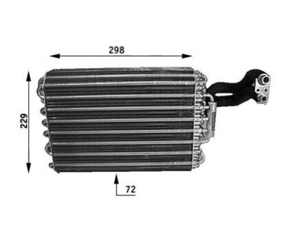 Випаровувач кондиціонера W124/S124/C124 2.0-6.0 84-96 MAHLE / KNECHT AE 31 000S