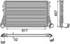 Радіатор інтеркулера PASSAT/TIGUAN 1.4-2.0 05- MAHLE / KNECHT CI 208 000P (фото 2)