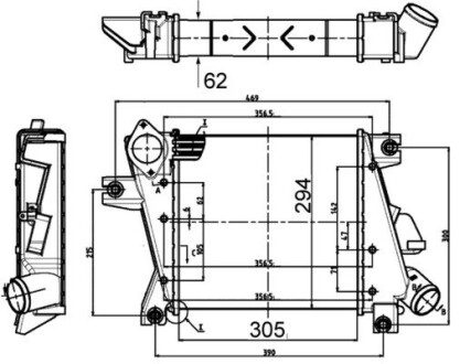 Радіатор наддуву MAHLE / KNECHT CI 508 000S