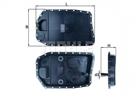 Фільтр мастильний до автоматичної коробки перемикання передач MAHLE / KNECHT HX154