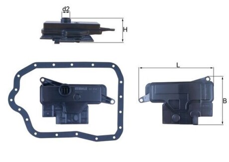 Фільтр гідравлічний КПП MAHLE / KNECHT HX234D