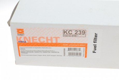 Паливний фільтр MAHLE / KNECHT KC239D