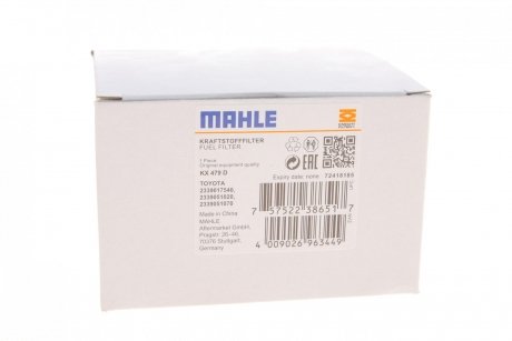 Паливний фільтр MAHLE / KNECHT KX479D