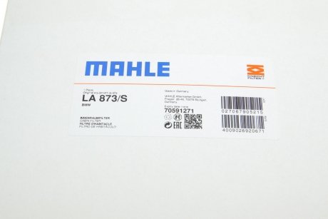 Фільтр салону Mahle BMW MAHLE / KNECHT LA873/S