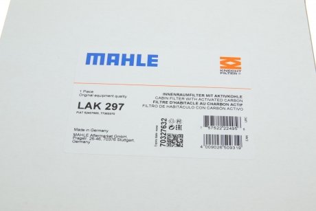 Фiльтр салону MAHLE / KNECHT LAK297