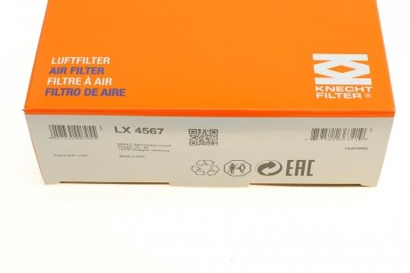 Фильтр воздушный MAHLE / KNECHT LX4567