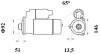 Стартер, 24V 5,50KW Z12 MAHLE / KNECHT MS 758 (фото 2)