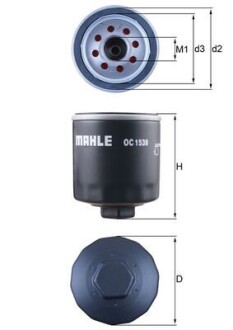Фільтр масляний MAHLE / KNECHT OC1539