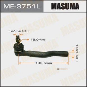 Наконечник рулевой тяги out TOYOTA AURIS, WINDOM/ MCV30, CAMRY ACV# LH MASUMA ME3751L (фото 1)