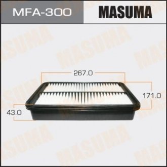 Фильтр воздушный TOYOTA COROLLA 1.8 (01-07) MASUMA MFA300