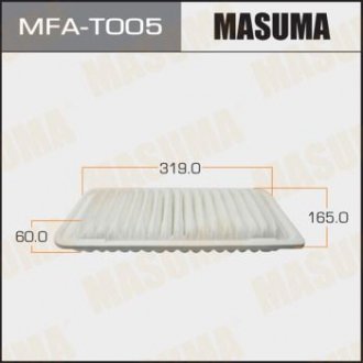 Фильтр воздушный TOYOTA/ COROLLA/ CDE120 01-07 MASUMA MFAT005 (фото 1)