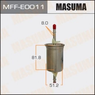 Фільтр паливний Ford Focus (-05)/ Mazda 3 (03-13) (MFF-E0011) MASUMA MFFE0011