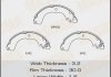 Колодка тормозная задняя Nissan Tida 1.5, 1.8 (07-) барабанная MASUMA MK1267 (фото 1)