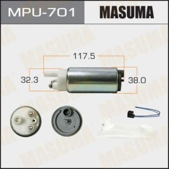 Бензонасос електричний (+ сіточка) Mitsubishi/ Suzuki (MPU-701) MASUMA MPU701