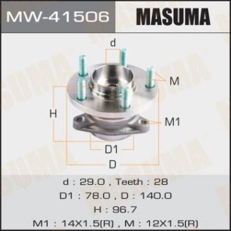 Маточина колеса (MW-41506) MASUMA MW41506