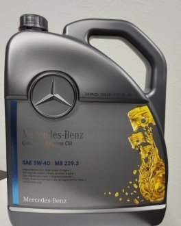 Олива 5W40 MB229.3 (5L) MERCEDES-BENZ A000989850613AAEE