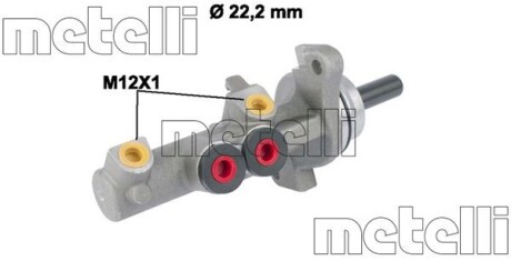 Циліндр гідравлічний гальмівний Metelli 05-0833