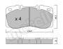 Комплект гальмівних колодок (дискових) Metelli 22-0268-0 (фото 1)