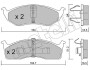 Комплект гальмівних колодок (дискових) Metelli 2203560 (фото 1)