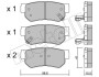 Комплект гальмівних колодок з 4 шт. дисків Metelli 22-0365-0 (фото 1)