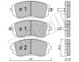 Комплект гальмівних колодок (дискових) Metelli 2205000 (фото 1)