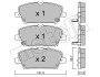 Комплект гальмівних колодок (дискових) Metelli 22-0728-0 (фото 1)