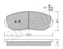 Комплект гальмівних колодок (дискових) Metelli 2207660 (фото 2)