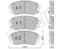 Комплект гальмівних колодок (дискових) Metelli 22-0783-1 (фото 1)