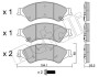 Комплект гальмівних колодок (дискових) Metelli 22-0971-0 (фото 1)