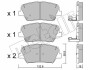 Комплект гальмівних колодок (дискових) Metelli 22-1026-0 (фото 1)